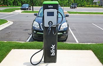 Charging Station at Harrison Apartments, Sarasota, Florida